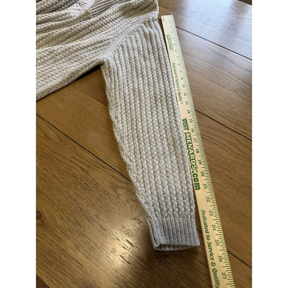 Eddie Bauer Cream Cable Knit Button Fisherman Sweater Men Size Large Cotton City - Picture 6 of 14